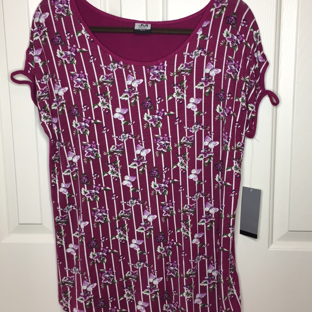 New 🦋Purple floral Soft Top